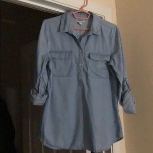 Old navy jean denim shirt